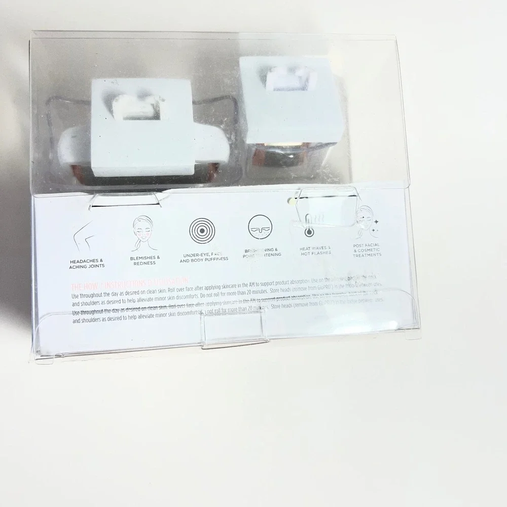 BeautyBio GloPRO Cryo Rollers Skin Icing Attachment Heads Eyes Face Body NOB